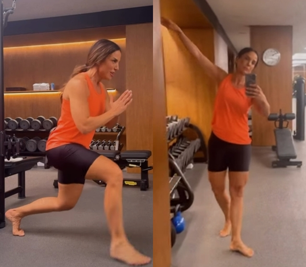 Ivete Sangalo mostra rotina de treino animada ao som de Daniela Mercury; assista