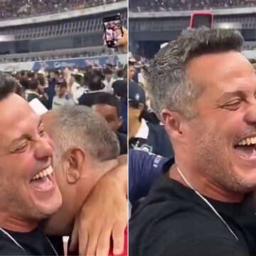 Júlio César e Marcos Braz se emocionam e celebram volta do Remo à Série A; veja vídeos