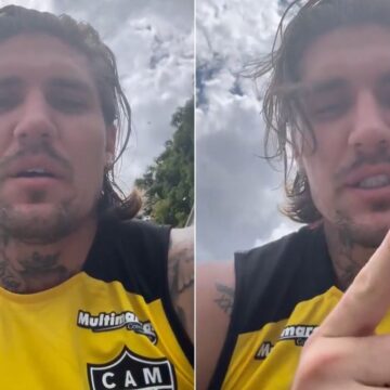 ‘Não tem santinho’: Lyanco se explica após discussão com torcedores do Atlético-MG. Veja vídeo