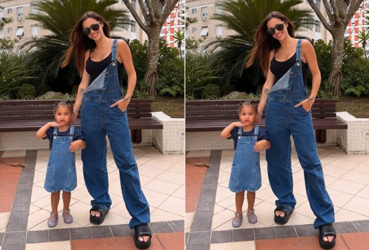 Filha de Bruna Biancardi e Neymar rouba a cena ao combinar look com a mãe; veja