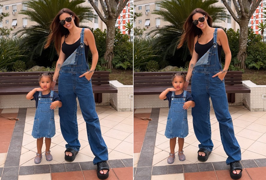 Filha de Bruna Biancardi e Neymar rouba a cena ao combinar look com a mãe; veja