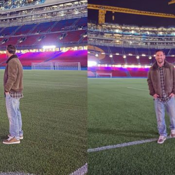 Messi faz visita surpresa às obras do novo Camp Nou e publica mensagem nas redes sociais