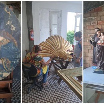 Tesouros do passado: obras sacras e históricas de até 100 anos passam por restauração