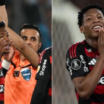 Plata, do Fla, é suspenso e multado pela comissão disciplinar da Conmebol