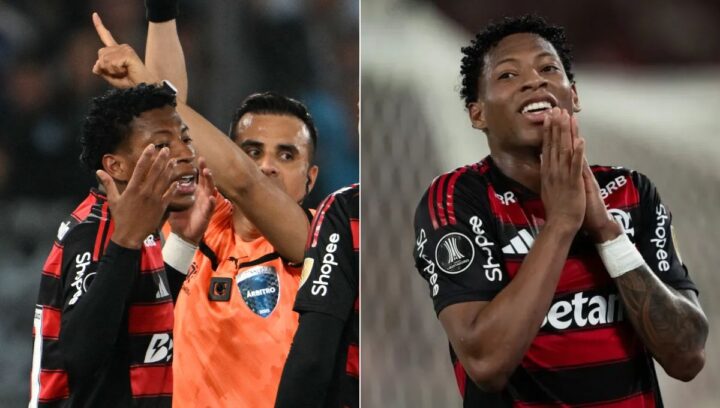 Plata, do Fla, é suspenso e multado pela comissão disciplinar da Conmebol