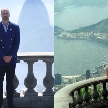 Príncipe William recria foto icônica de Diana em famoso ponto turístico do Rio de Janeiro