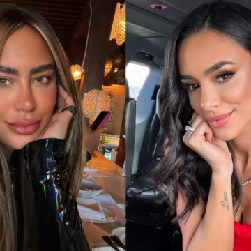 Em família: Bruna Biancardi recebe irmã de Neymar em especial de Natal