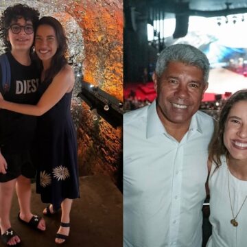 Raquel Lyra, governadora de Pernambuco, visita Salvador e curte show de Bethânia na Concha