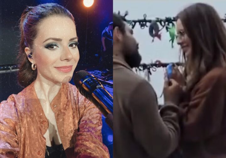 Sandy é flagrada em momento romântico com o namorado em Portugal