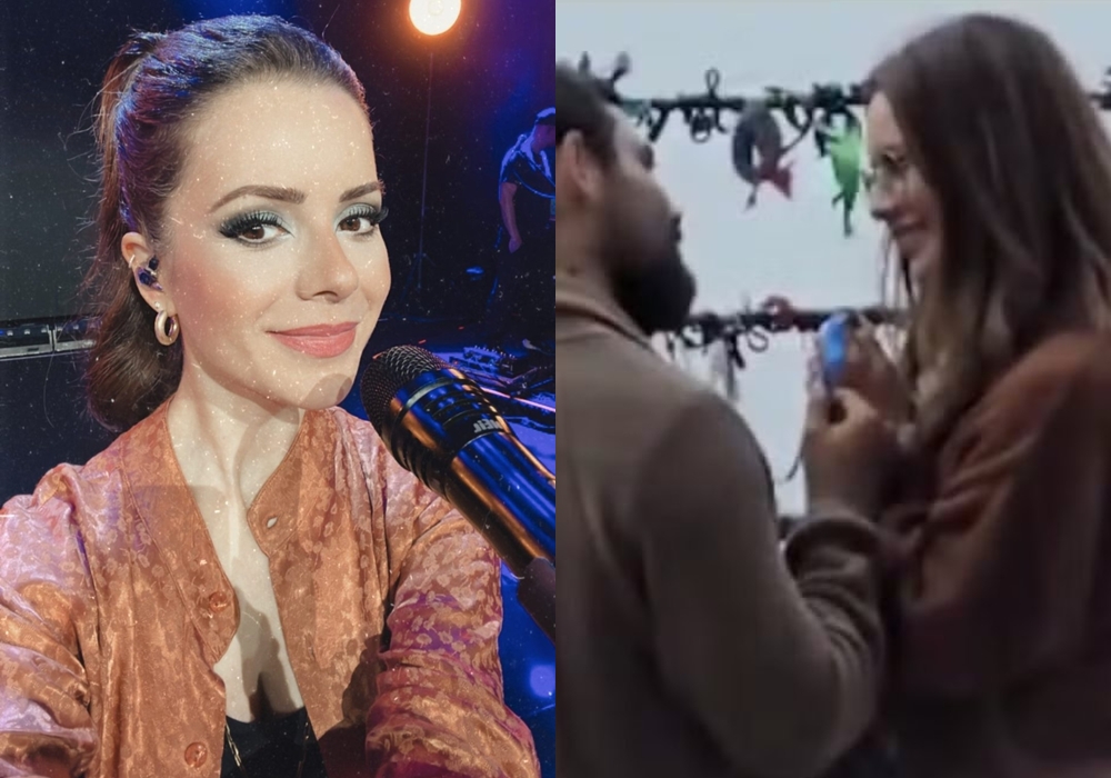 Sandy é flagrada em momento romântico com o namorado em Portugal