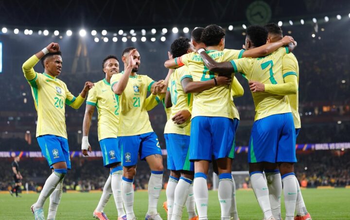 Brasil derrota Senegal por 2 a 0 em amistoso em Londres