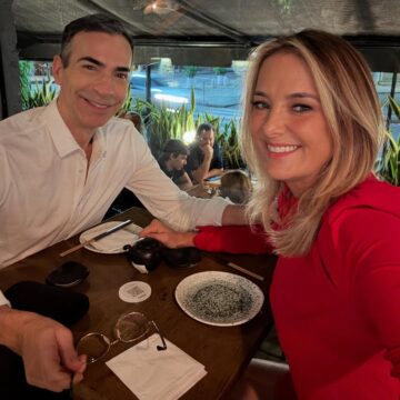 Ticiane Pinheiro faz bate e volta para ficar com César Tralli no Rio