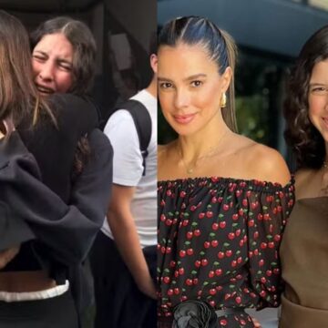 Vera Viel se emociona em último dia de aula da filha na escola