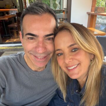 Morando em cidades diferentes, Ticiane e Tralli curtem fim de semana juntos em SP