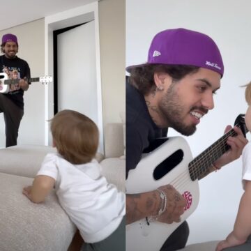Zé Felipe encanta público ao cantar para o filho José Leonardo; veja vídeo