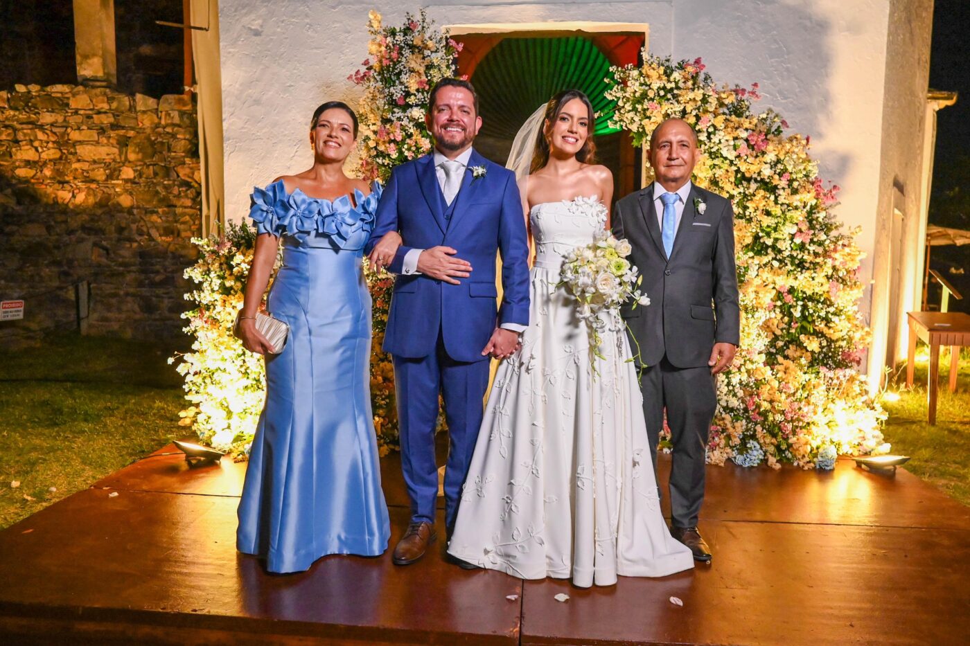 Maria da Paz Guimarães, Gustavo Charão, Letícia e José Guimarães