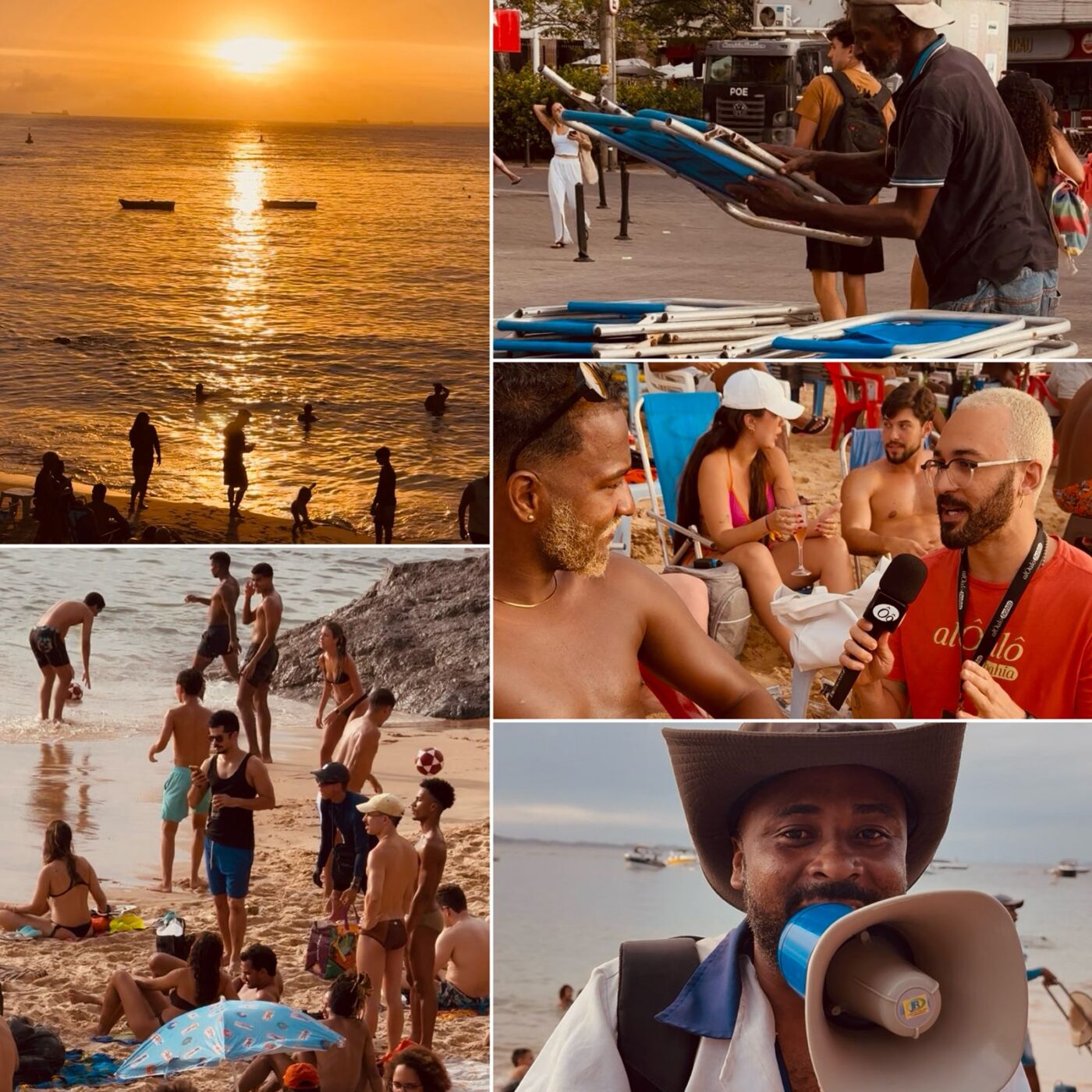 Baianos e turistas lotam o Porto da Barra na primeira segunda-feira do verão