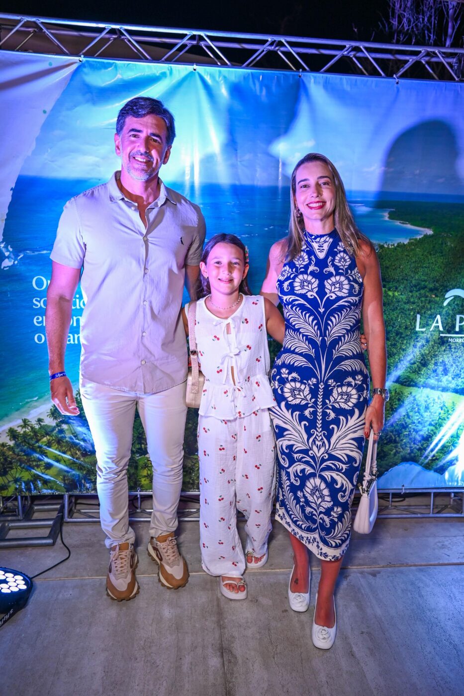 Eduardo, Ticiana Andrade e Maria Júlia