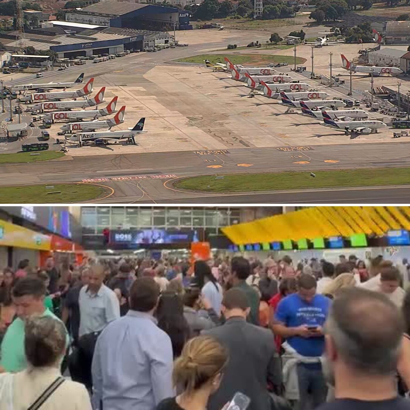 Ventos de 96 km/h causam cancelamento de mais de 120 voos em Congonhas