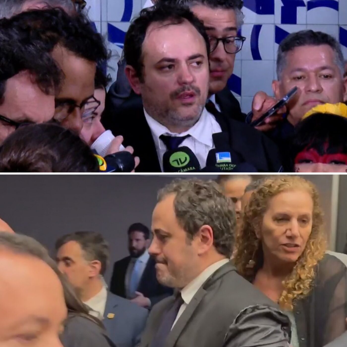 Sob risco de cassação, Glauber Braga ocupa cadeira da presidência da Câmara e é retirado à força pela polícia