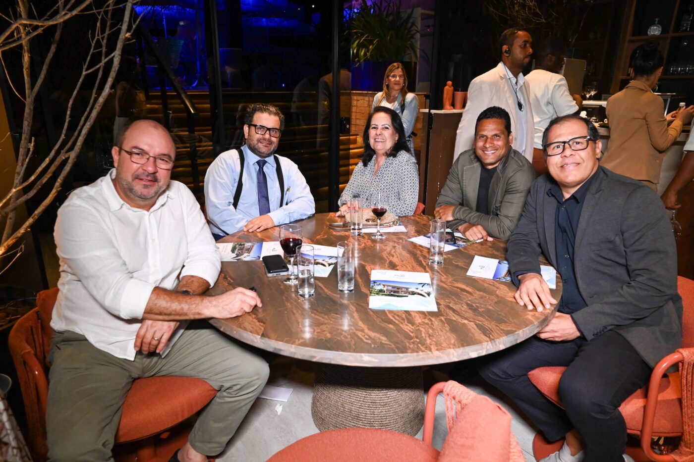 Marcelo Soares, Thiago Rodolfo, Eugênia Andrade, Leonardo Oliveira e Fabiano Andrade