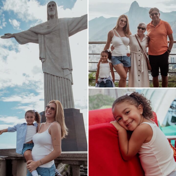 Lore Improta visita Cristo Redentor com a família pela primeira vez: ‘Não tem preço’