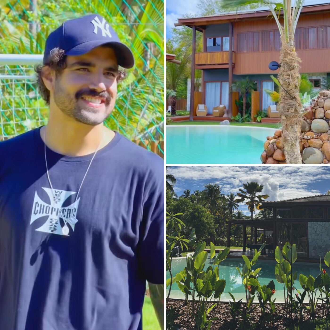 Caio Castro desembarca em destino baiano para fim de ano em nova mansão; veja fotos da residência