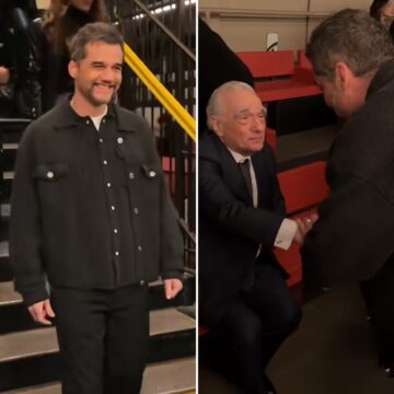 Wagner Moura encontra Martin Scorsese durante desfile da Chanel, em Nova York