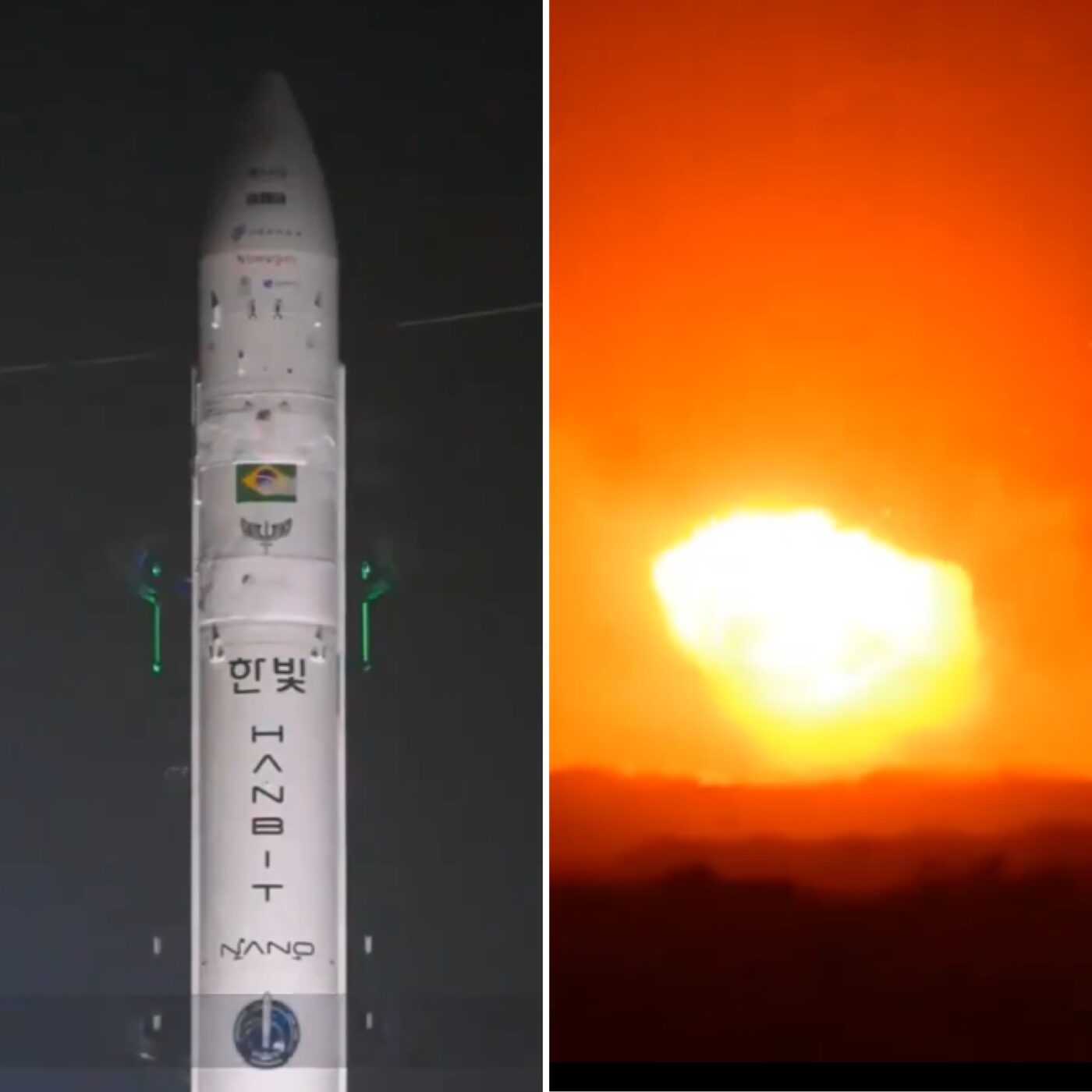 Foguete sul-coreano explode após lançamento em solo brasileiro; FAB investiga causas