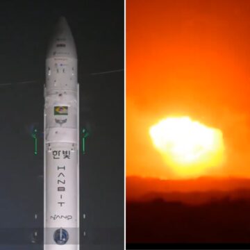 Foguete sul-coreano explode após lançamento em solo brasileiro; FAB investiga causas
