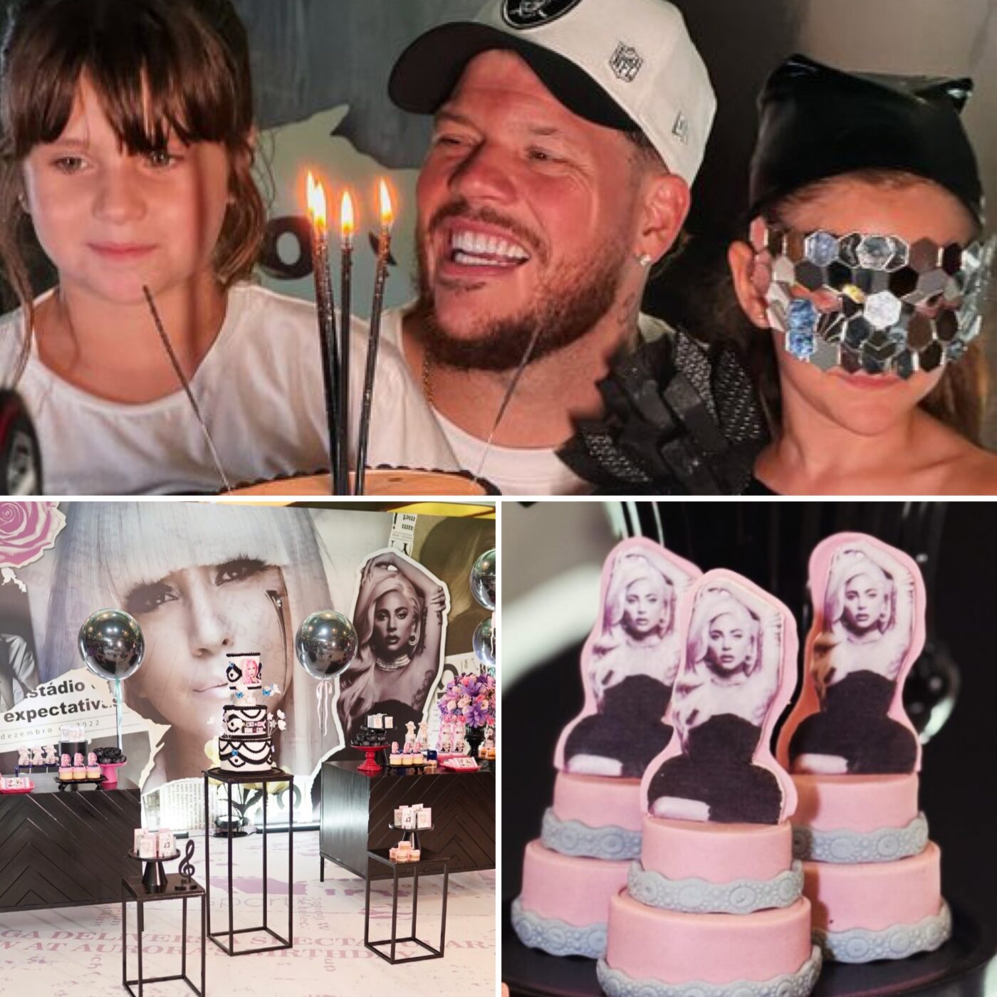 Filha de Ferrugem escolhe Lady Gaga como tema de festa de aniversário e usa look icônico da diva