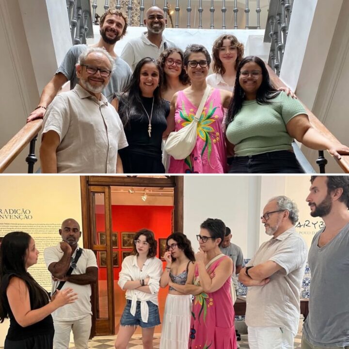 Sandra Annenberg e Ernesto Paglia visitam Museu de Arte da Bahia com a família