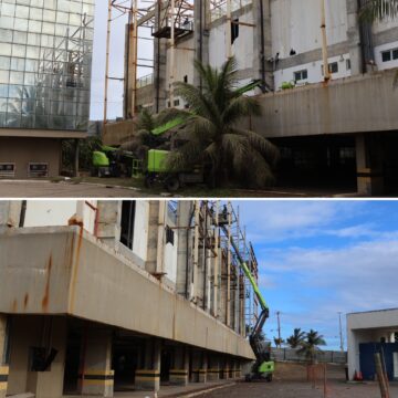 Com investimento de R$ 11,3 milhões, reforma da Arena de Esportes da Bahia avança em Lauro de Freitas