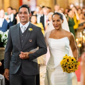 ‘Tinha desistido do amor’, diz Carla Cristina após casamento com Alexandre Aragon