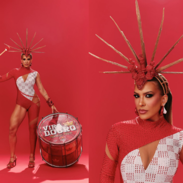 Grávida do segundo filho, Lore Improta posa pronta para ensaio da Viradouro