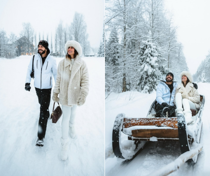 Pipo Marques se declara a Mari Gonzalez na Finlândia: ‘É incrível ver a sua felicidade’