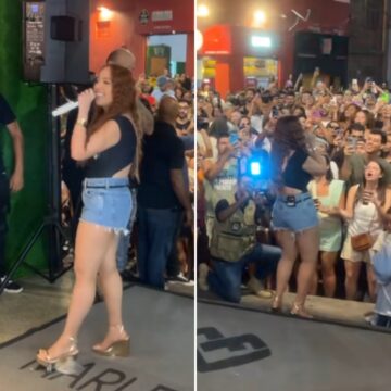 Mari Fernandez lota bar na Saúde com show gratuito