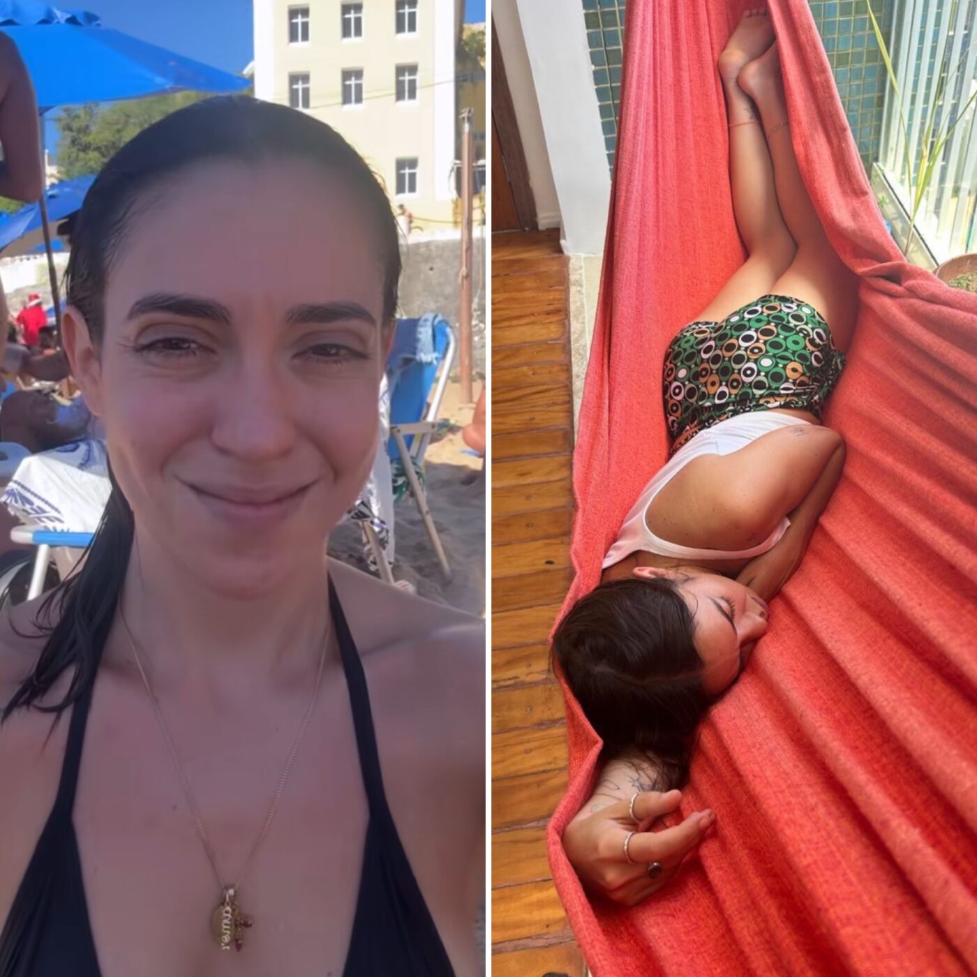 Valentina Bandeira desembarca na Bahia e aproveita praia do Porto da Barra