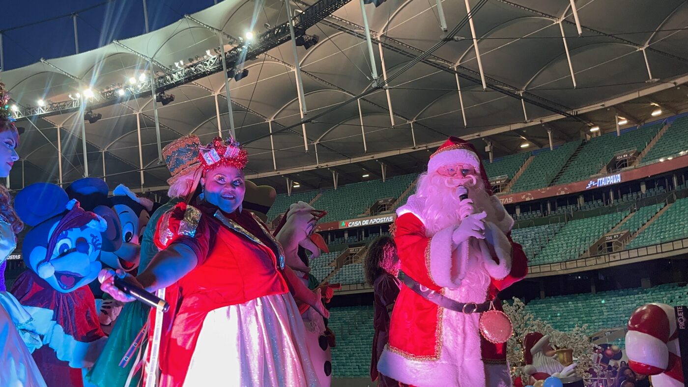 Ação na Arena Fonte Nova leva Papai Noel, música e brincadeiras para crianças nesta sexta (5)