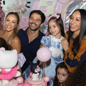 Duda Nagle compartilha novos registros do aniversário da filha Zoe: “Festança linda”