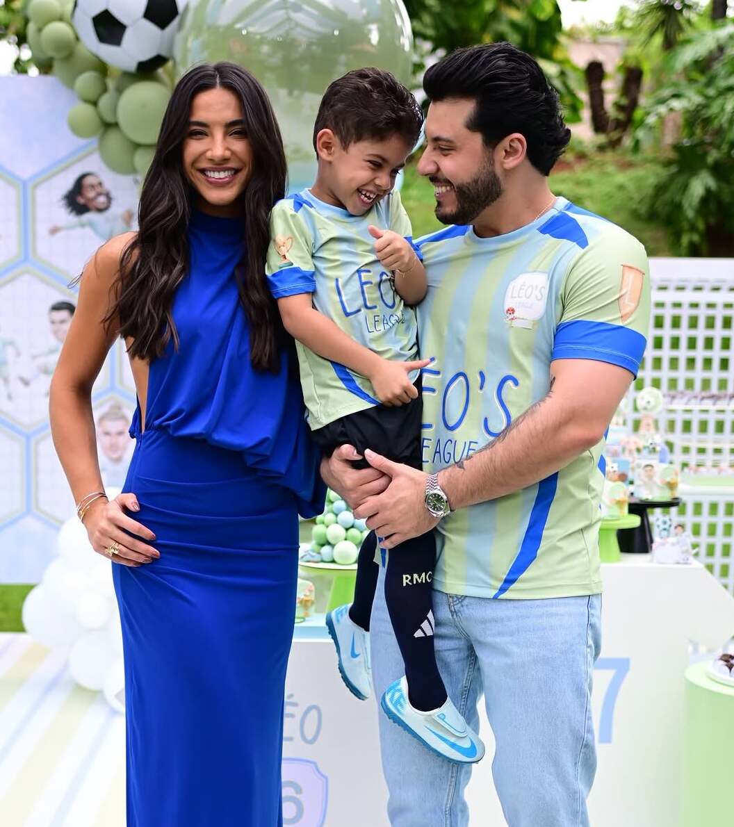 Filho de Marília Mendonça e Murilo Huff esbanja fofura em momento de carinho com o pai e a madrasta