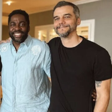 Lázaro Ramos celebra sucesso de Wagner Moura na corrida pelo Oscar: “Faz tempo que eu não via meu amigo tão feliz”