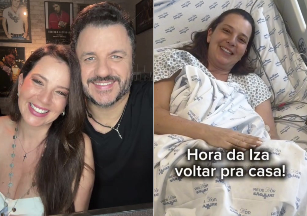 Esposa de Maurício Manieri deixa hospital após sofrer AVC e celebra: “Nasci de novo”