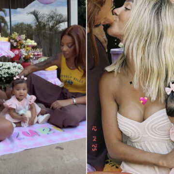 Brunna Gonçalves e Ludmilla encantam em comemoração de mesversário da filha Zuri; veja fotos