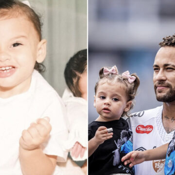 Filha de Neymar esbanja fofura em evento antecipado de Natal; veja fotos