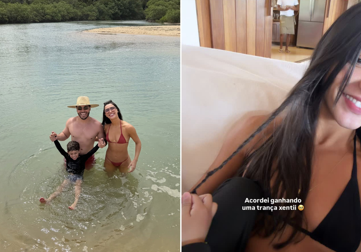 De férias na Bahia, filho de Marília Mendonça e Murilo Huff esbanja fofura em momento divertido com a madrasta