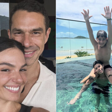 Filho de Marcus Buaiz compartilha registro raro com a madrasta, Isis Valverde; veja