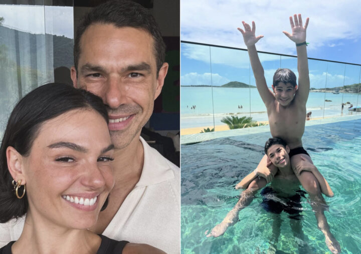 Filho de Marcus Buaiz compartilha registro raro com a madrasta, Isis Valverde; veja