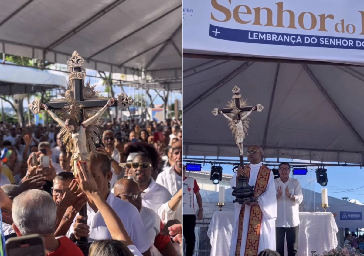 Colina Sagrada amanhece repleta de fiéis na última sexta-feira do ano; veja fotos e vídeos