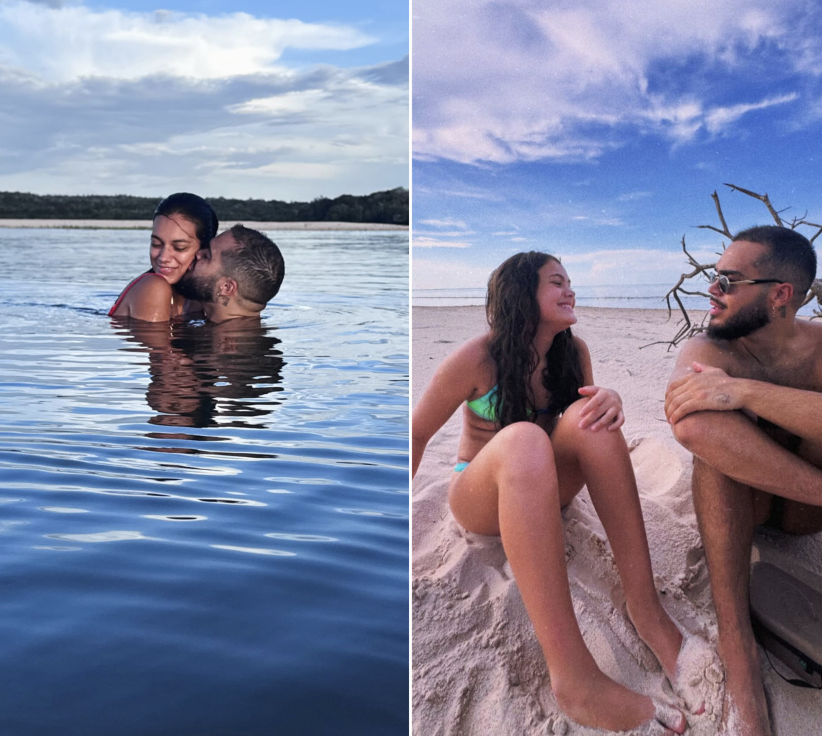 Francisco Gil desembarca no Pará para celebrar a virada do ano com a namorada e a filha Sol de Maria; veja fotos